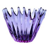 Vase - Large Purple Crystal Cup • Vintage • Cristallerie de Bayel • 1950