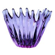 Vase - Large Purple Crystal Cup • Vintage • Cristallerie de Bayel • 1950