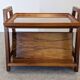 Table d'appoint porte-revues Art déco en noyer, France vers 1930