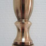 Solid brass lamp foot turned vintage