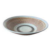 Plat grès bleu Dominique Guillot Vallauris 1960