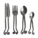 Service for 8 in shiny metal.