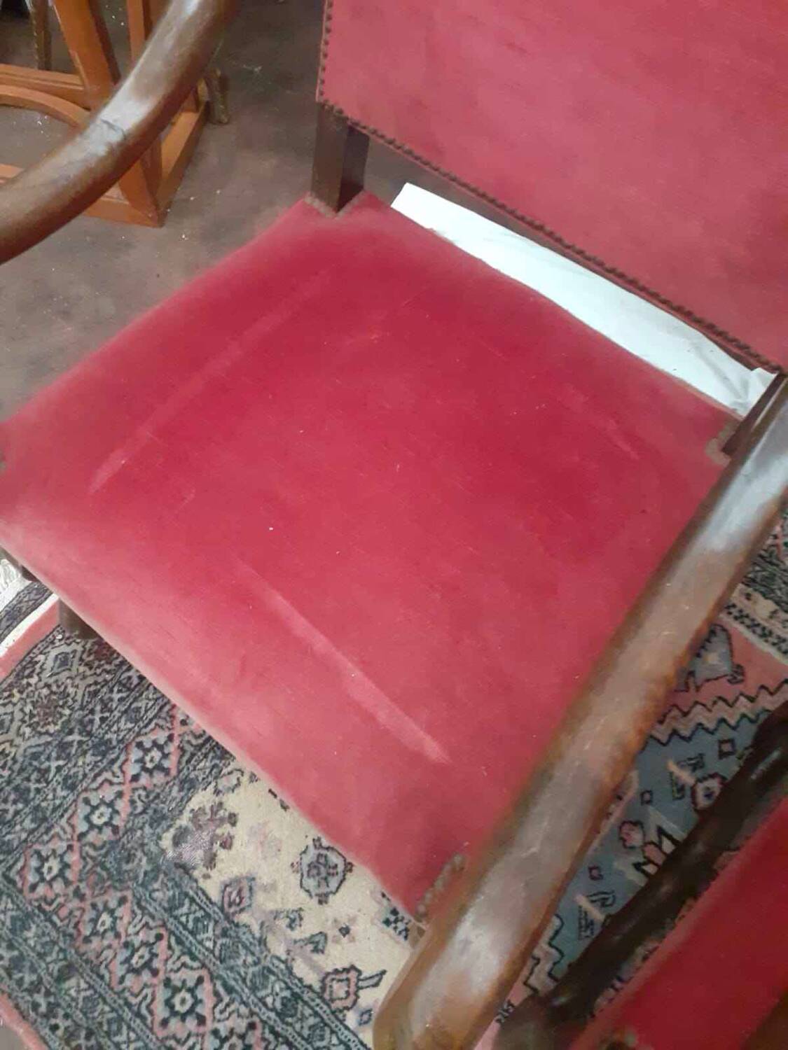 Pair of Louis III style armchairs