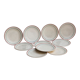 Set of 10 dessert plates, Moulin des Loups, Orchies