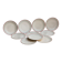 Set of 10 dessert plates, Moulin des Loups, Orchies
