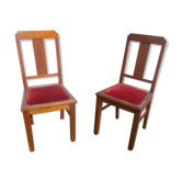 Paire de chaises art déco