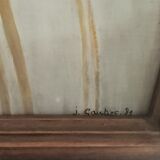 Still life in oil on panel signed J Gautier