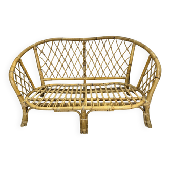 Rattan bench