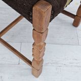 1970s, set 6 pcs of Danish dinning chairs, original good condition, oak wood.