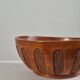 Antique hand carved signed folk art bowl 1930