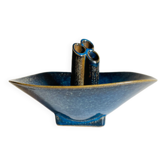 Vase soliflores en céramique emaillée vintage