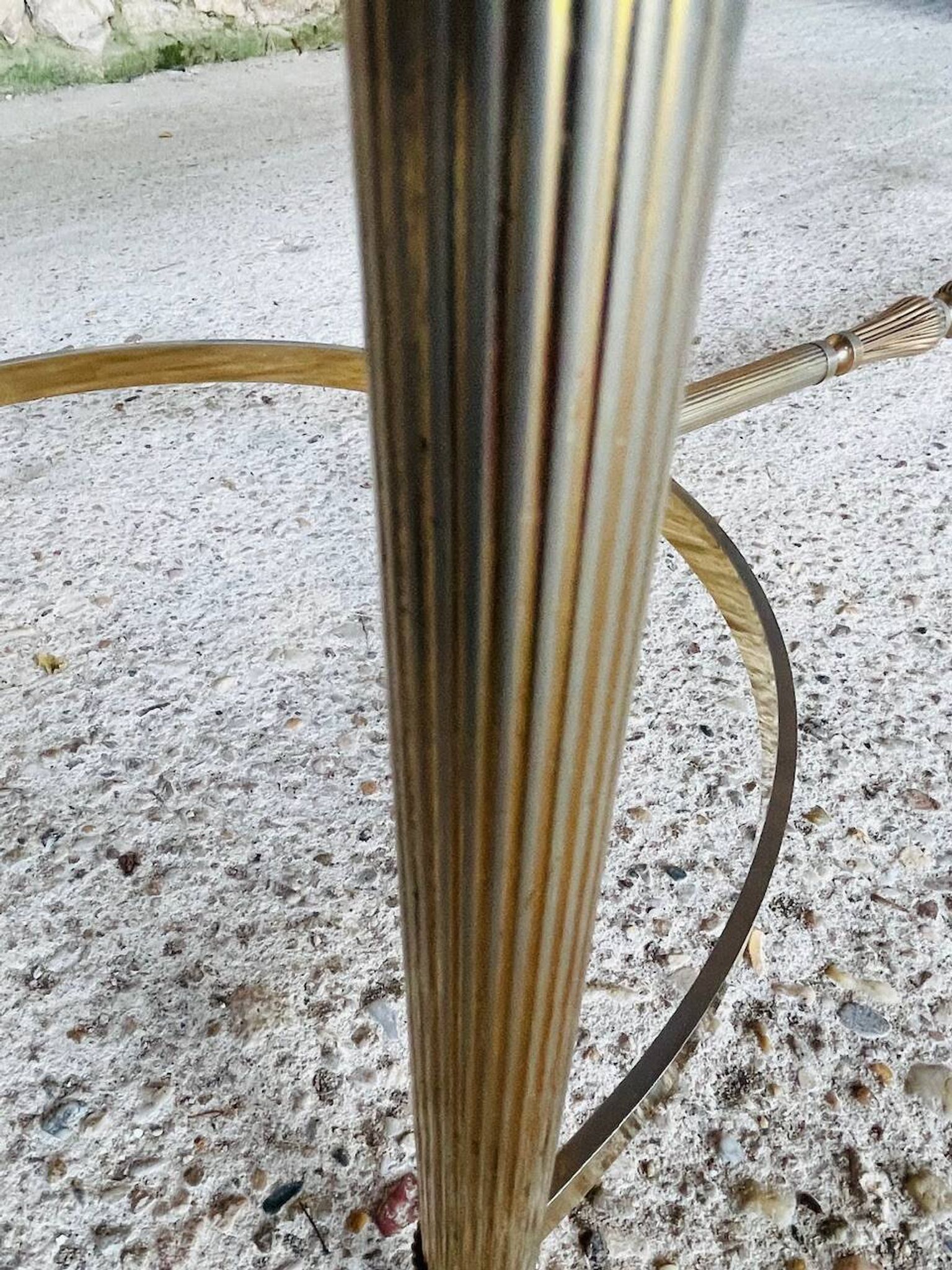 Vintage marble and brass coffee table circa 60's