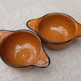 Pair of terracotta ear bowls