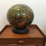 Lampe en verre multicolore