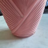 Pink vase draped art deco