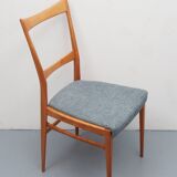 1950s chair in cherrywood, fresh fabric