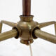 Metal and brass tripod floor lamp in Hollywood Regency style – 1950s