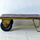 Table basse en chariot d'usine industriel vintage, 1970