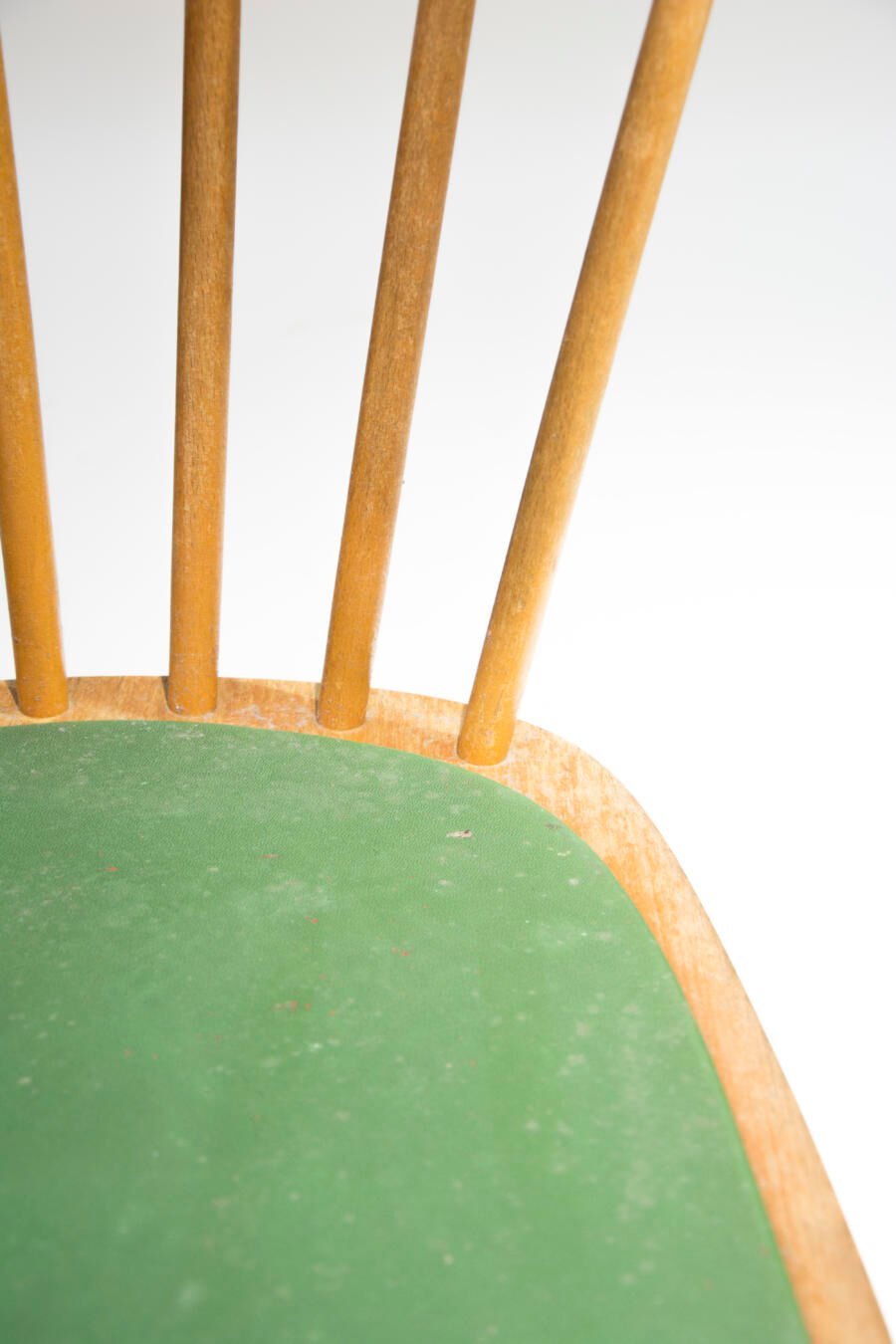 Vintage chair bars green seat