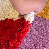 Beni Ourain Rug, Moroccan Abstract Wool Carpet 150/250cm