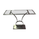 Console acier et verre
