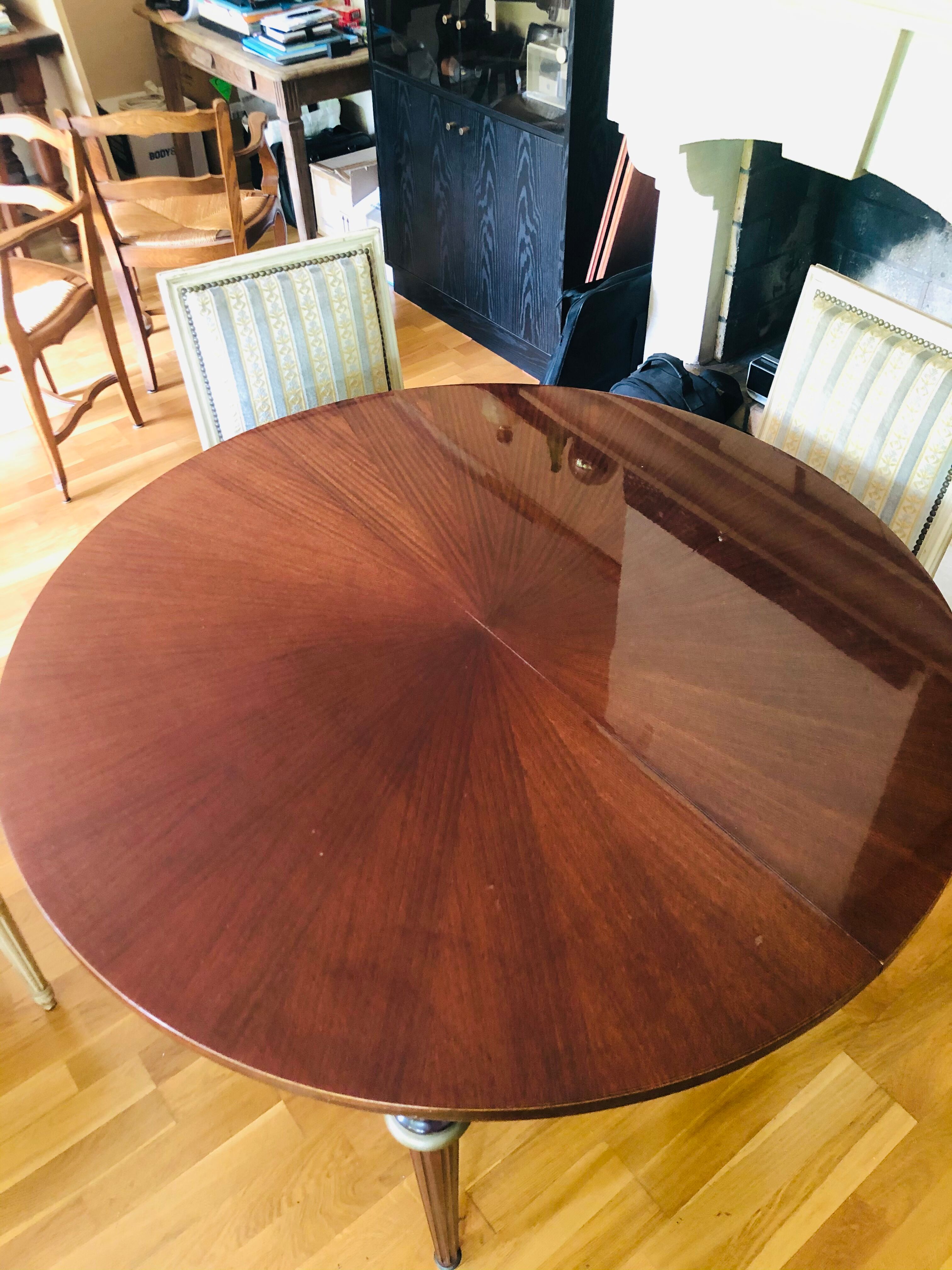 Louis XVI mahogany style dining table