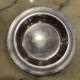Hollow / hollow plate plates in silver metal Ercuis
