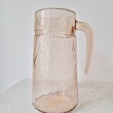 "Rosaline" twisted glass carafe - Luminarc Vintage