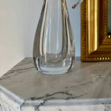 Blown glass vase stamped Art Vannes France