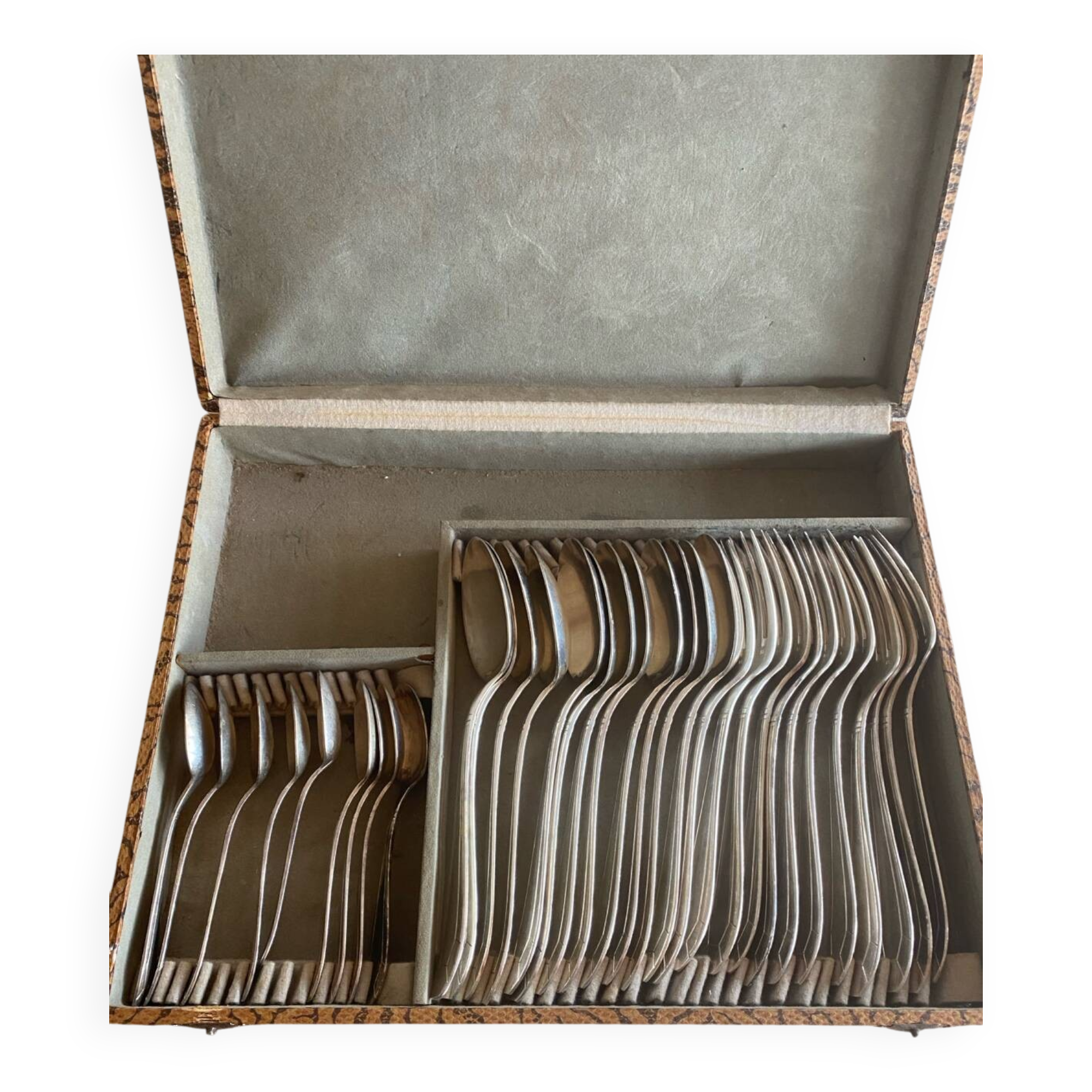 Coffret couverts métal argenté