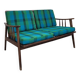 Vintage Scandinavian 2-seater sofa bench - 1950s