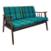 Vintage Scandinavian 2-seater sofa bench - 1950s