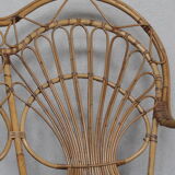Rattan bench of the 60s