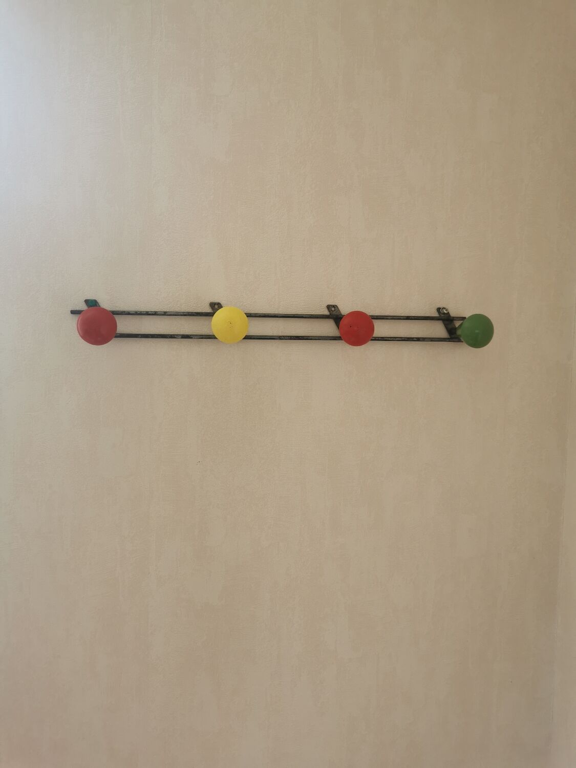 Vintage wall coat rack