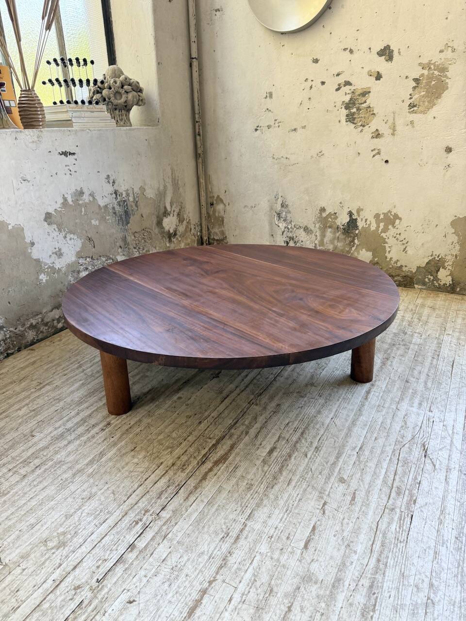 50s round tripod coffee table