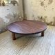 Table basse ronde tripode années 50