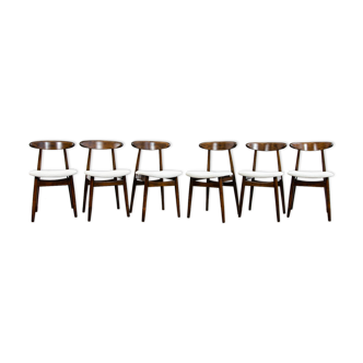 Set of 6 chairs Type 5912 by Zamojskie Fabryki Mebli 1960's
