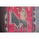 Vintage Turkish Hand-Knotted Wool Cotton Pink Runner Rug 85x260