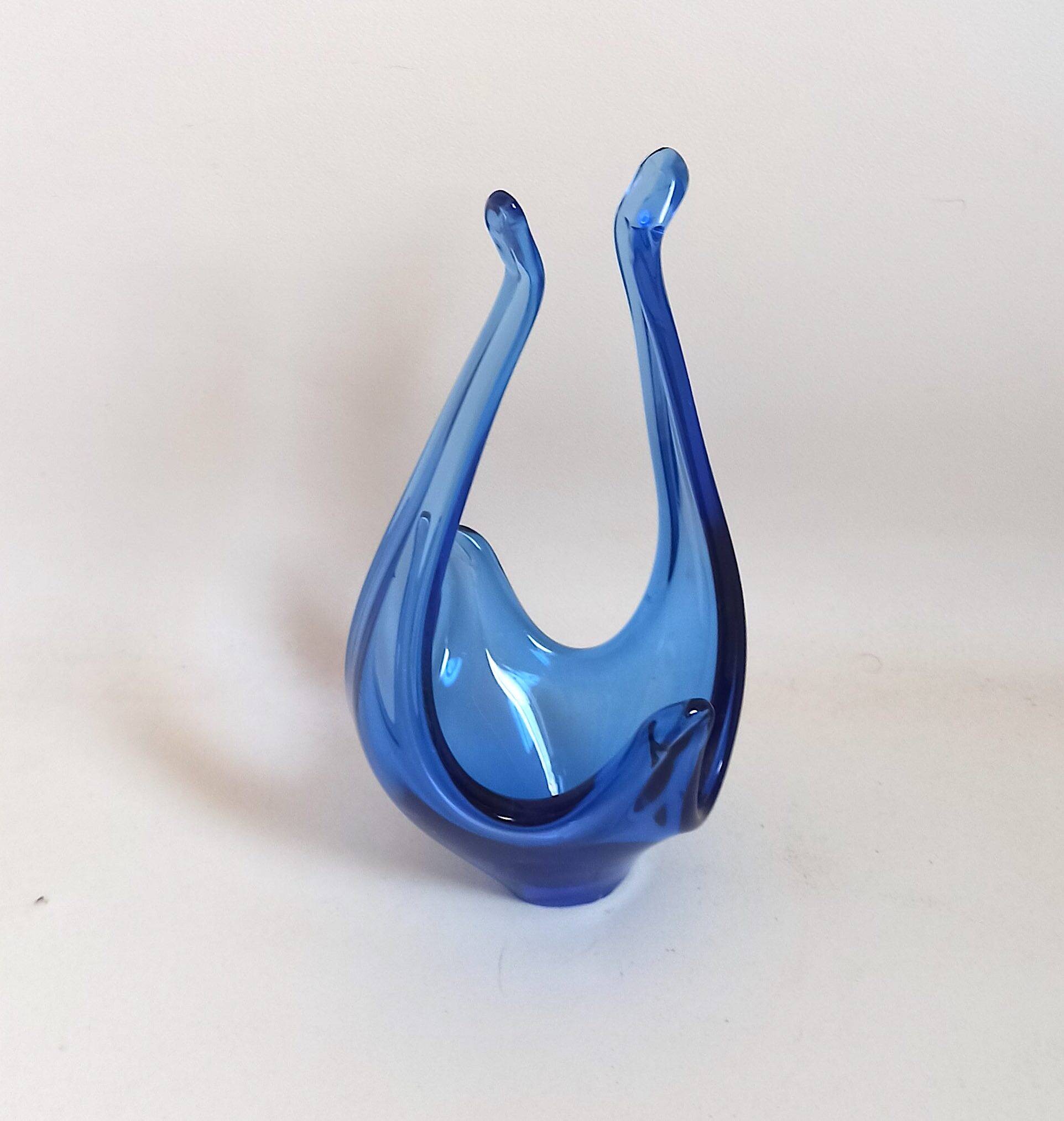 Viartec basket blue Colbat 70s Height 29.4 cm