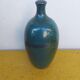 Enamelled terracotta vase, blue