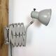 Grey German Industrial Scissor Wall Lamp from SIS, 1960s