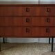 Commode coiffeuse Danoise en teck vintage 1960