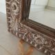 Miroir Shabby, cadre en bois sculpté