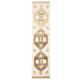 1970s Vintage Turkish Hand-Knotted Wool Cotton Beige Runner Rug 90x391