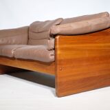 Teak Solid Wood Leather Danish Design by Mikael Laursen, 1970s