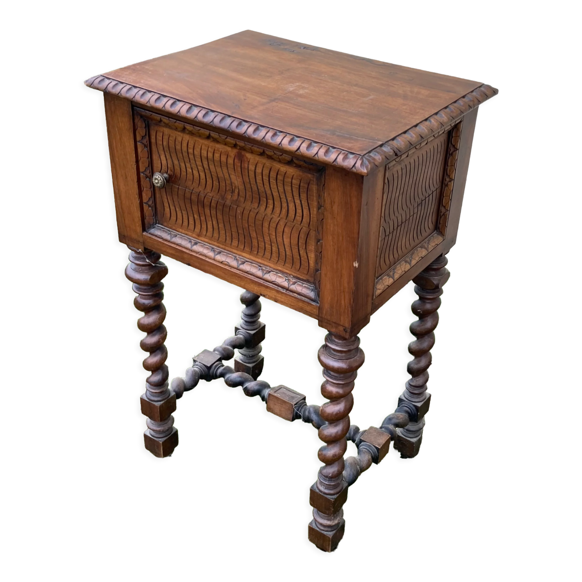 Louis XIII style bedside table