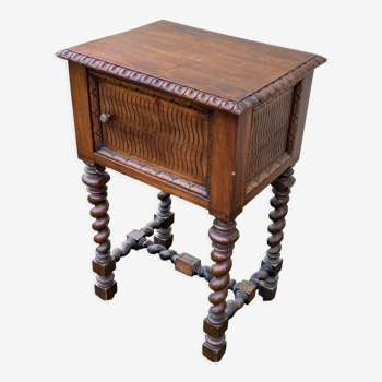 Louis XIII style bedside table