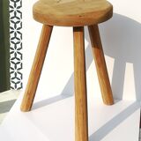 Crude wooden tripod stool