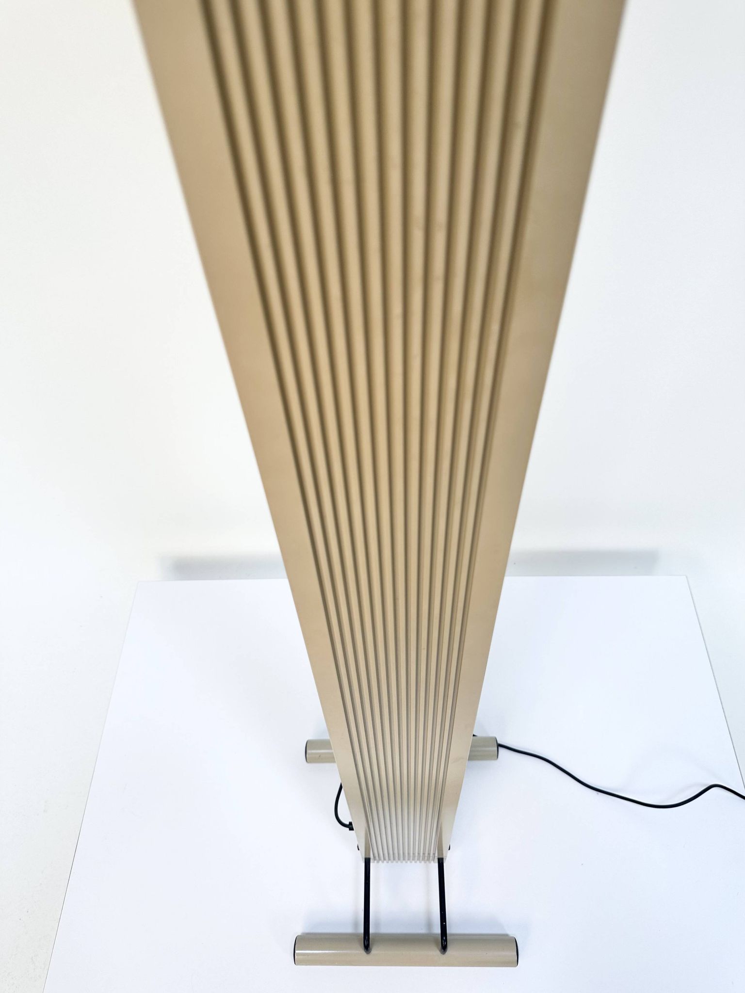 "Zagar" Halogen Floor Lamp, First Model in Metal by Silvio Carpani for Stilnovo, Italy 1978