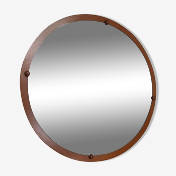 Miroir rond en bois mdk